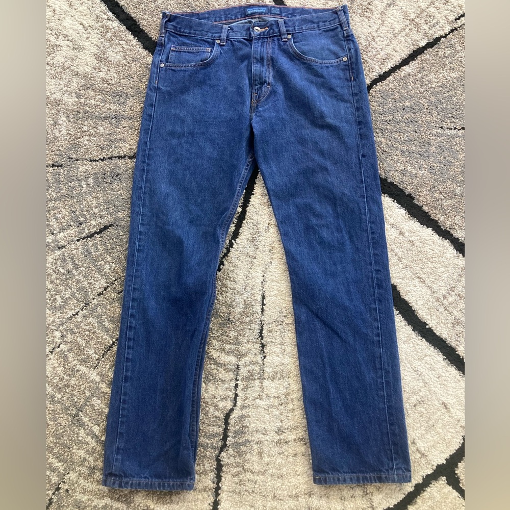 🐬 Patagonia  IronClad Dark Blue Straight Leg Jeans 34X32